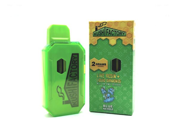 <span style="color: blue;">Kush Factory<br /><u>Blue Nerdz - Hybrid</u></span>