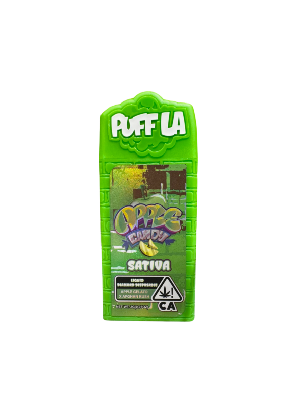 <span style="color: blue;">Puff LA <br /><u>APPLE CANDY - SATIVA <br /></u></span>